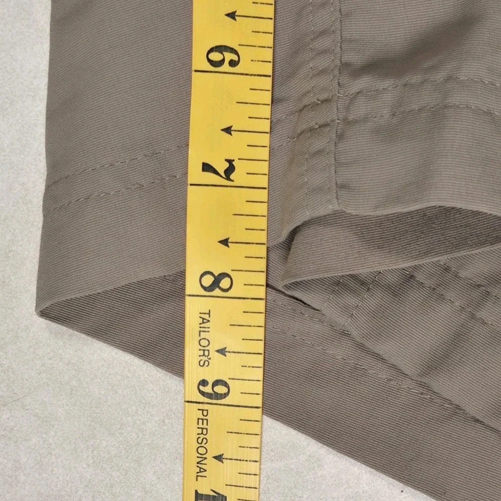 The North Face Cargo Shorts Mens 34×7.5 Tan Nylon Outdoor Hike Utility Gorpcore